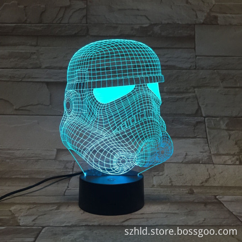 Stormtrooper 3D Deco night Light led color changing plug in night light